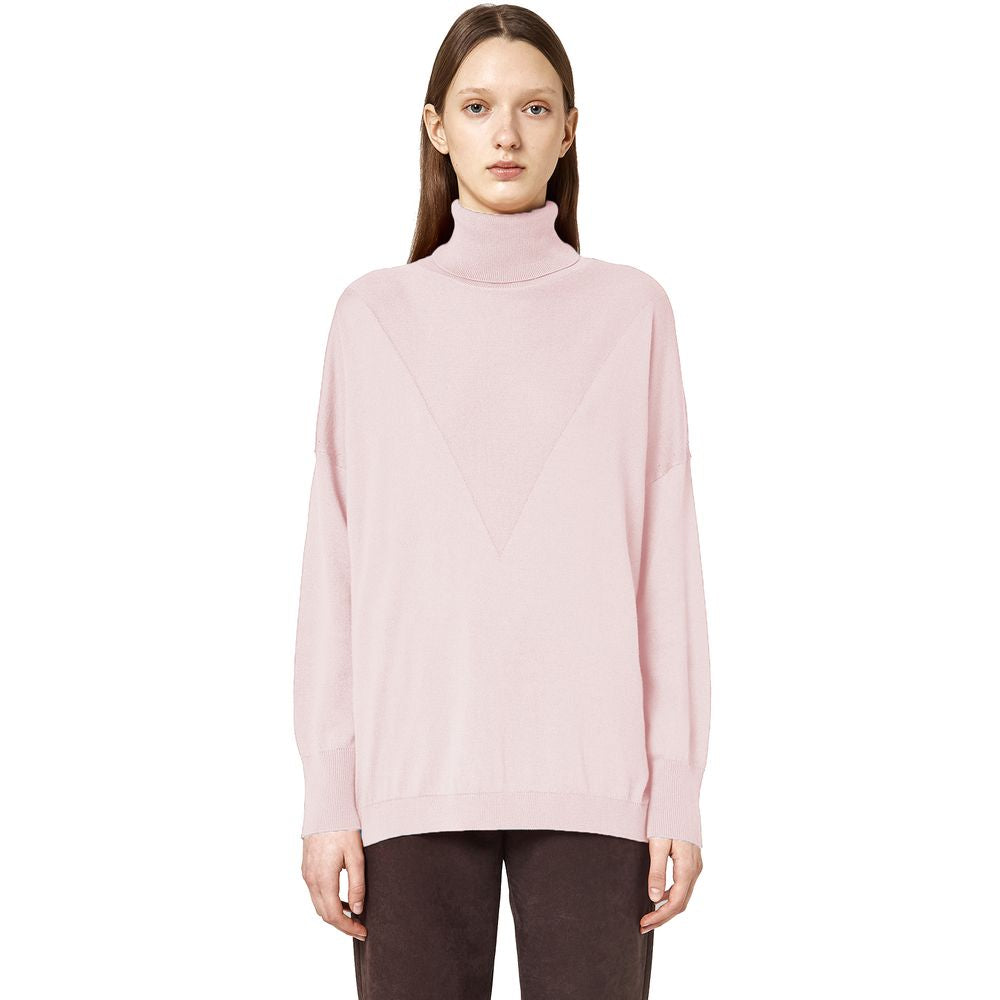 Alpha Studio Pink Silk Sweater -   -  Alpha Studio.