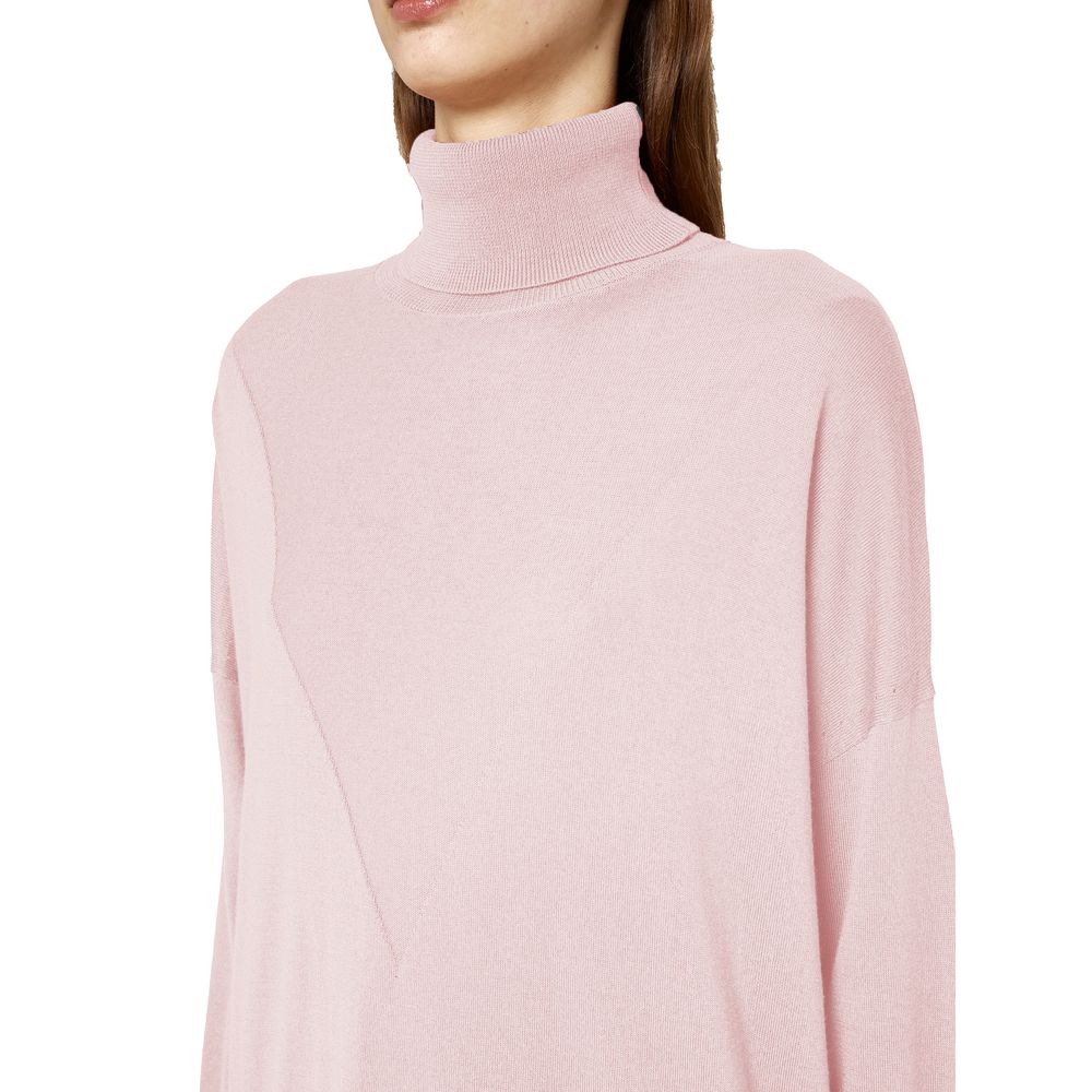Alpha Studio Pink Silk Sweater -   -  Alpha Studio.