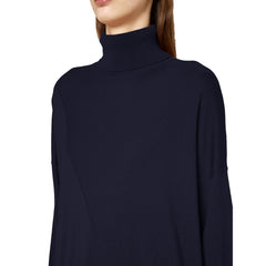 Alpha Studio Blue Silk Sweater -   -  Alpha Studio.