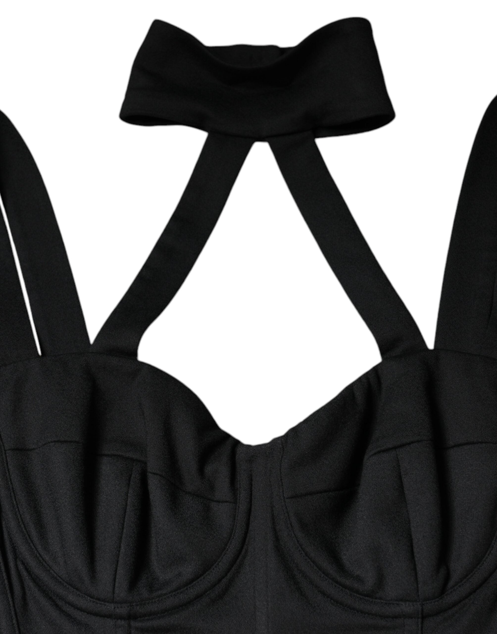 Dolce & Gabbana Black Cut Out Sleeveless Bodycon Mini Dress -   -  Dolce & Gabbana.