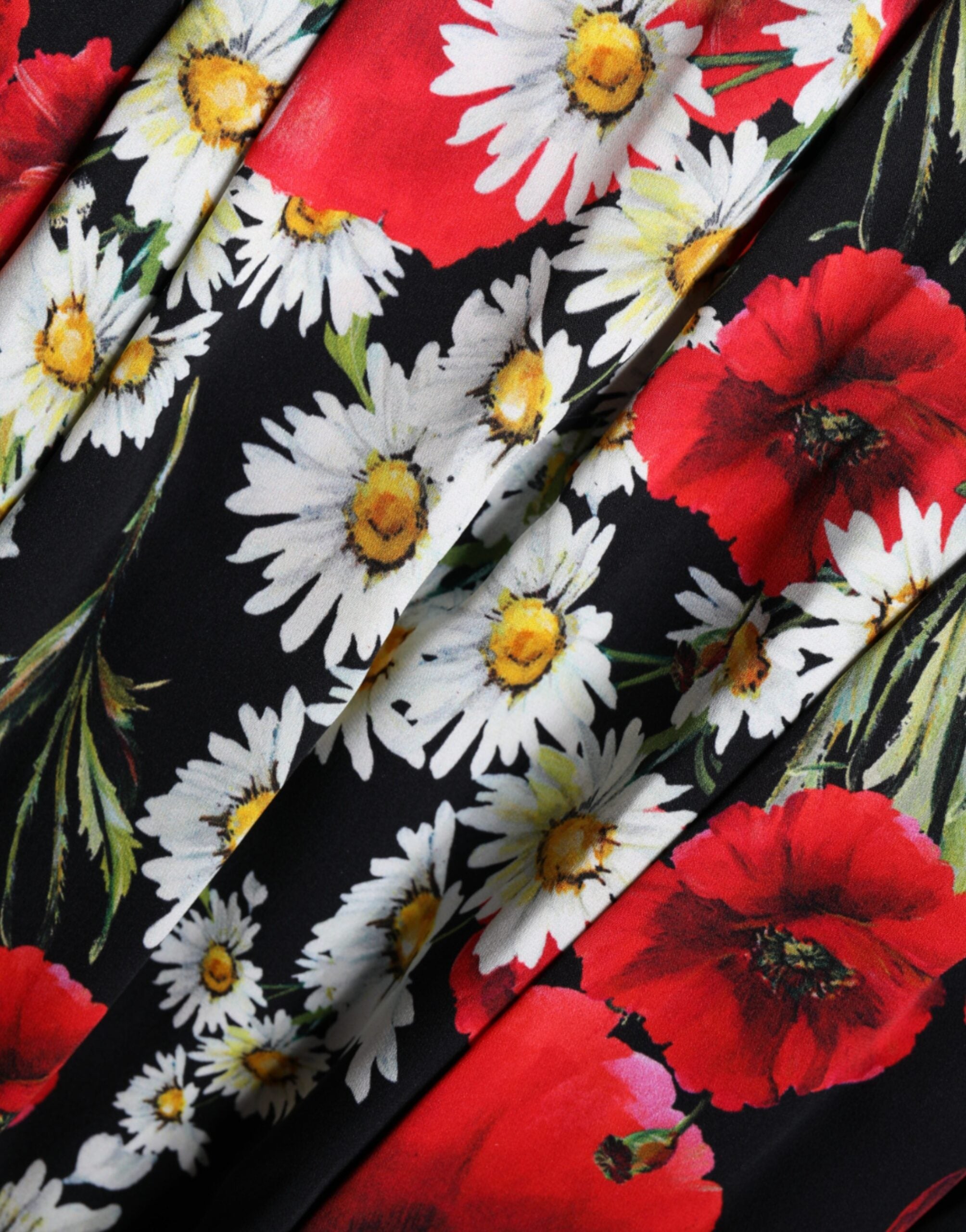 Dolce & Gabbana Black Floral Silk Sleeveless Long Gown Dress -   -  Dolce & Gabbana.