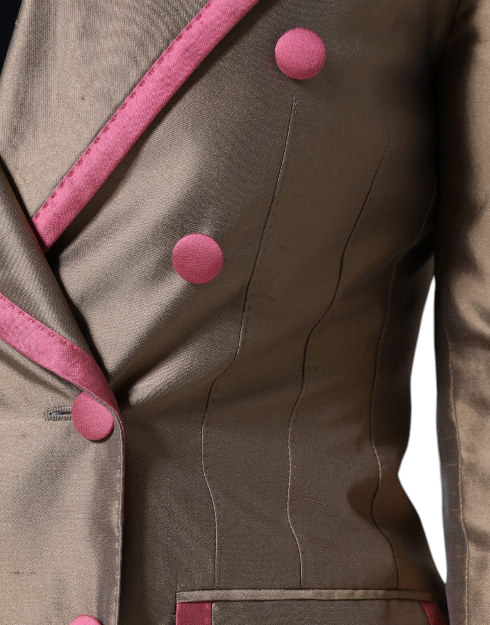 Dolce & Gabbana Metallic Brown Double Breasted Blazer Jacket -   -  Dolce & Gabbana.
