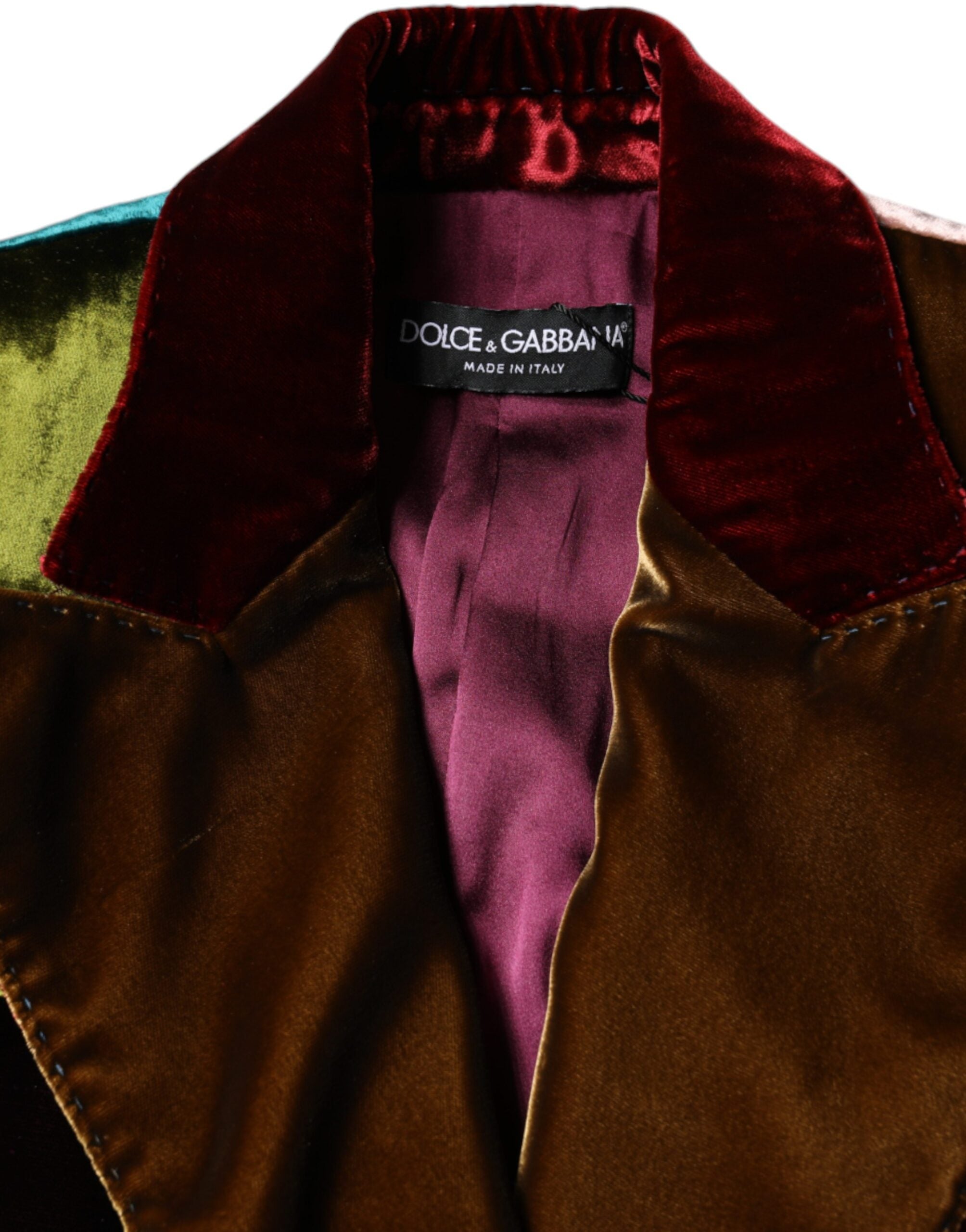 Dolce & Gabbana Multicolor Double Breasted Patchwork Blazer Jacket -   -  Dolce & Gabbana.