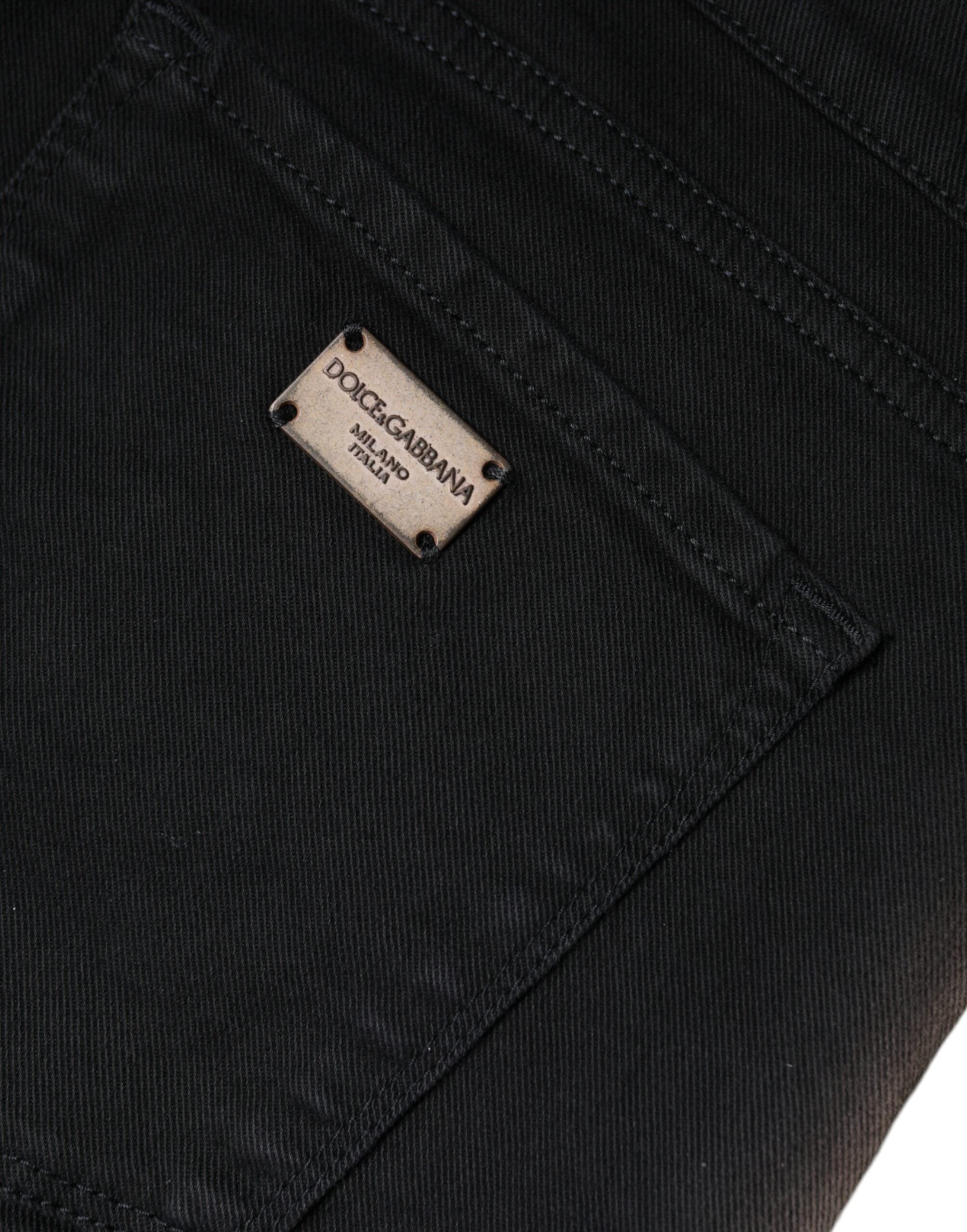 Dolce & Gabbana Black Cotton Stretch Skinny Denim Jeans -   -  Dolce & Gabbana.