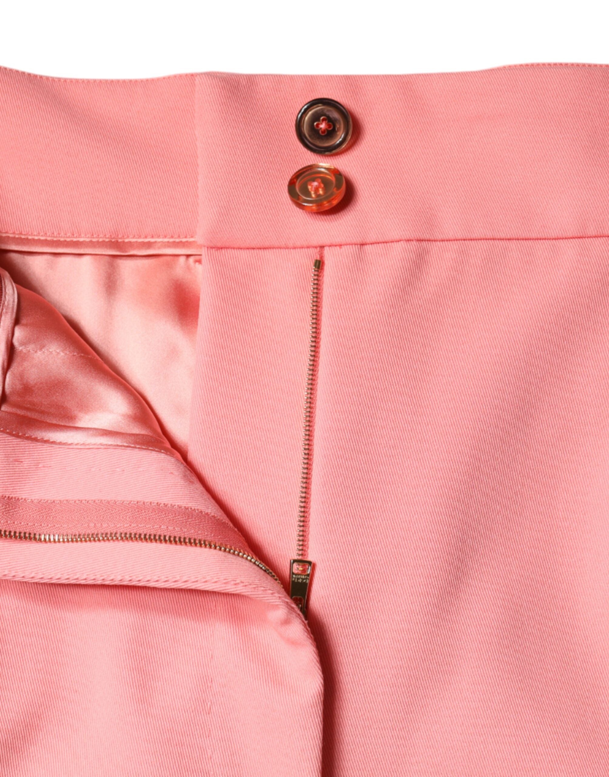 Dolce & Gabbana Rose Pink Polyester High Waist Tapered Pants -   -  Dolce & Gabbana.