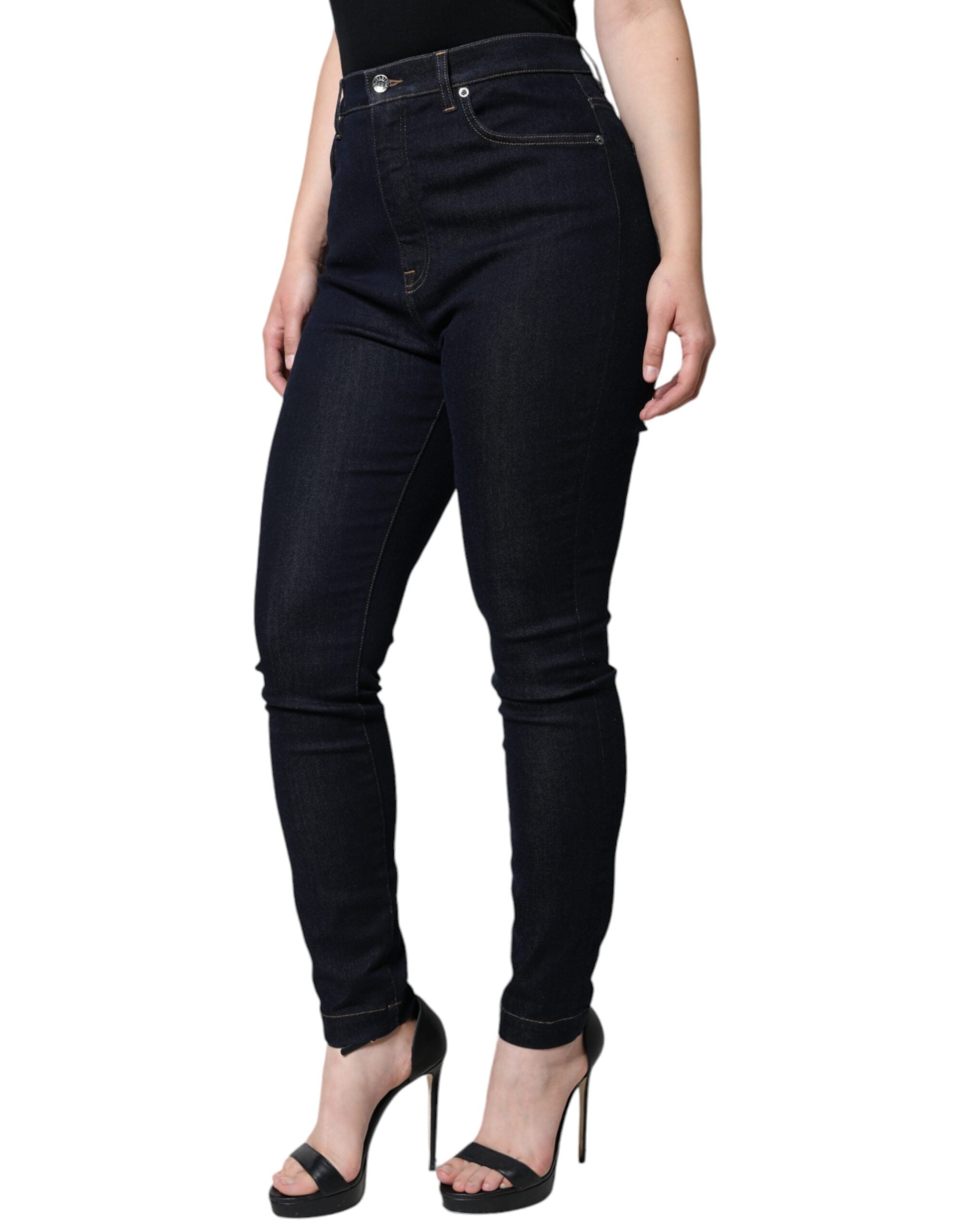 Dolce & Gabbana Black GRACE High Waist Skinny Denim Jeans -   -  Dolce & Gabbana.