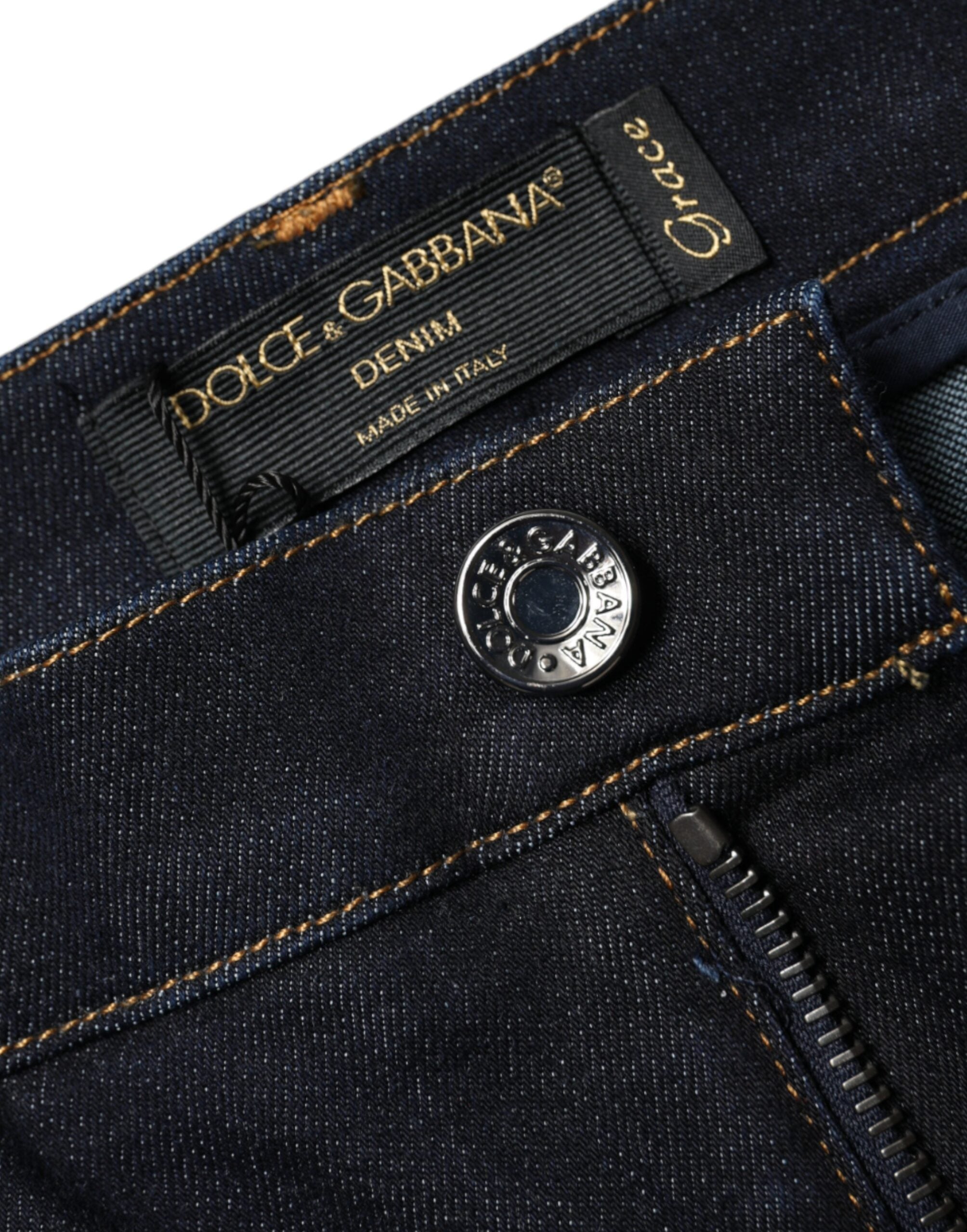 Dolce & Gabbana Black GRACE High Waist Skinny Denim Jeans -   -  Dolce & Gabbana.