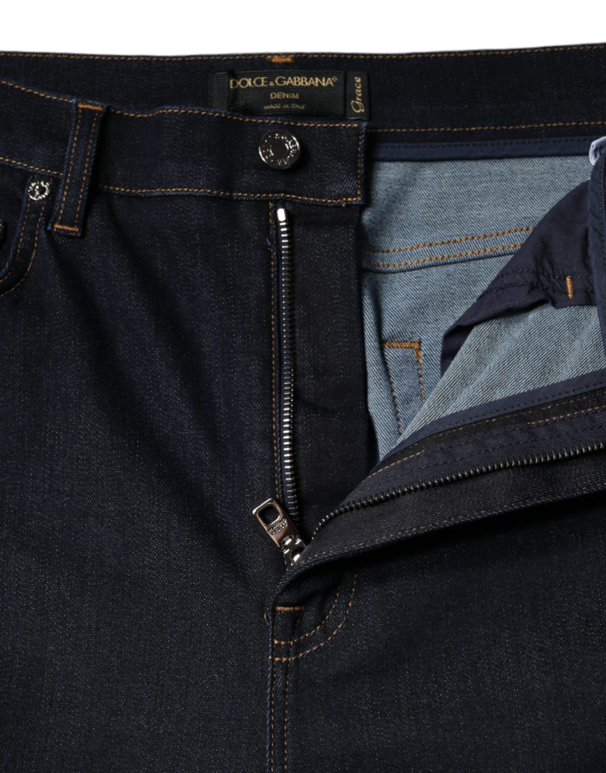 Dolce & Gabbana Black GRACE High Waist Skinny Denim Jeans -   -  Dolce & Gabbana.