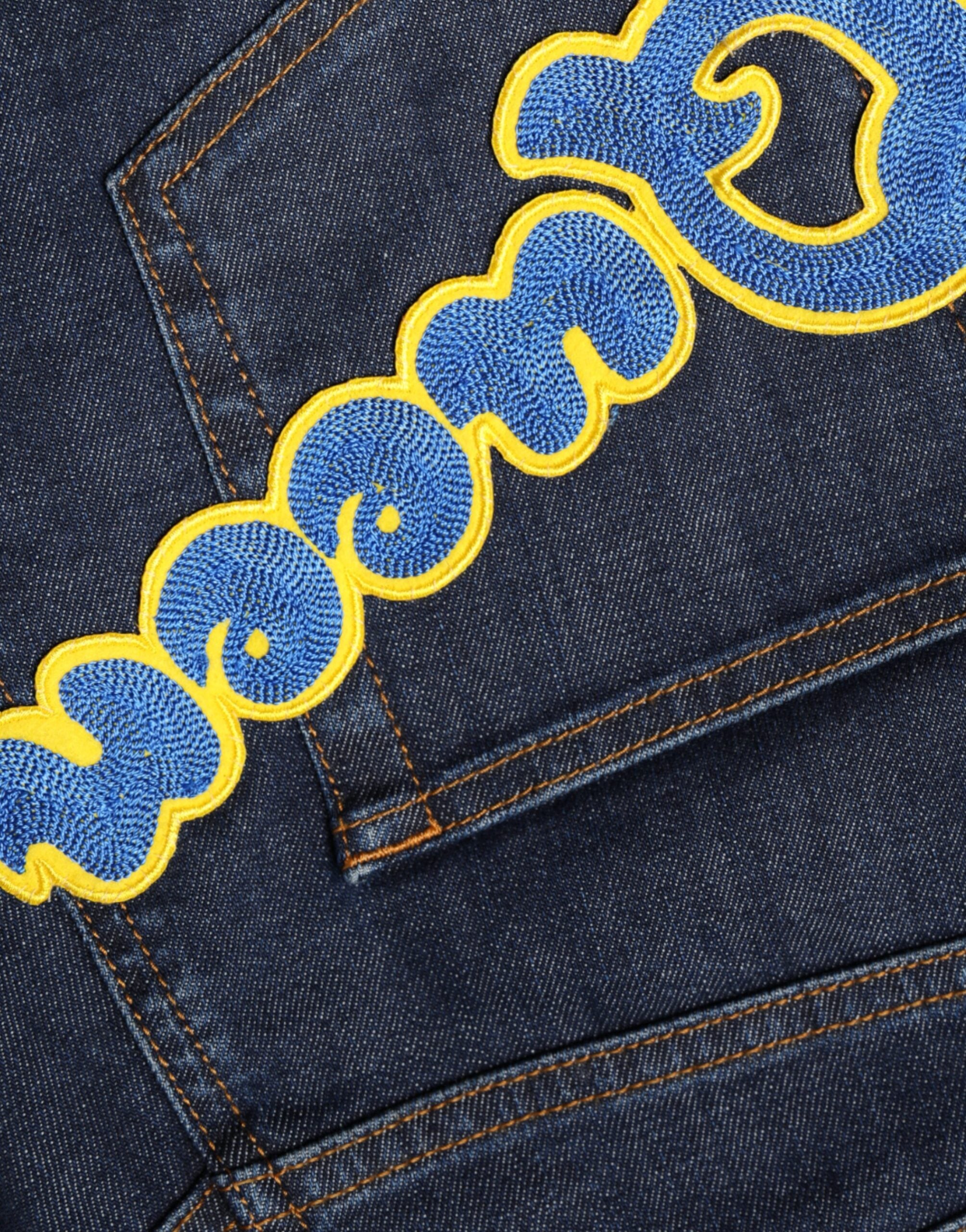 Dolce & Gabbana Dark Blue QUEEN Cotton Skinny Denim Jeans -   -  Dolce & Gabbana.