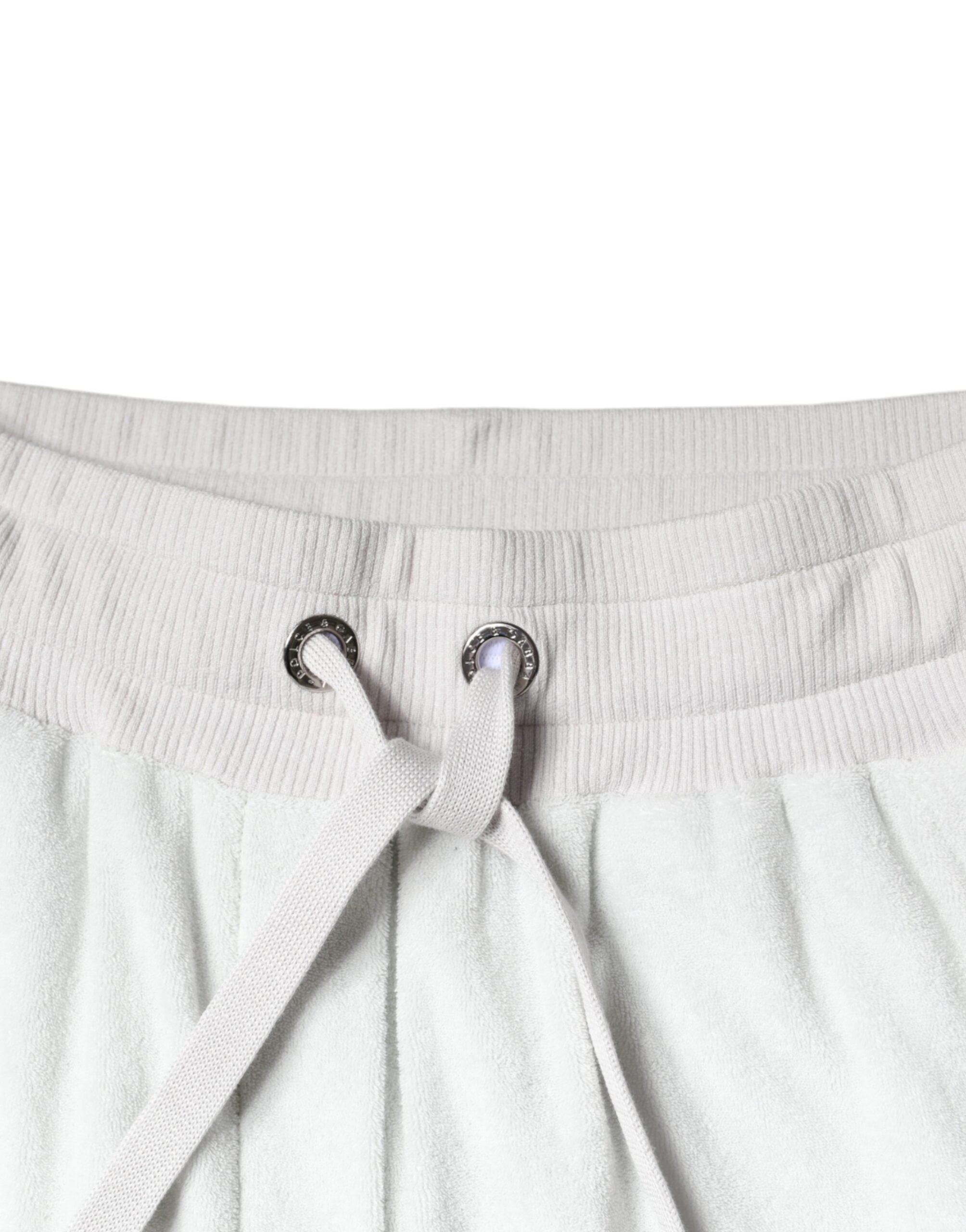 Dolce & Gabbana White Nylon Jogger Sweatpants Pants -   -  Dolce & Gabbana.