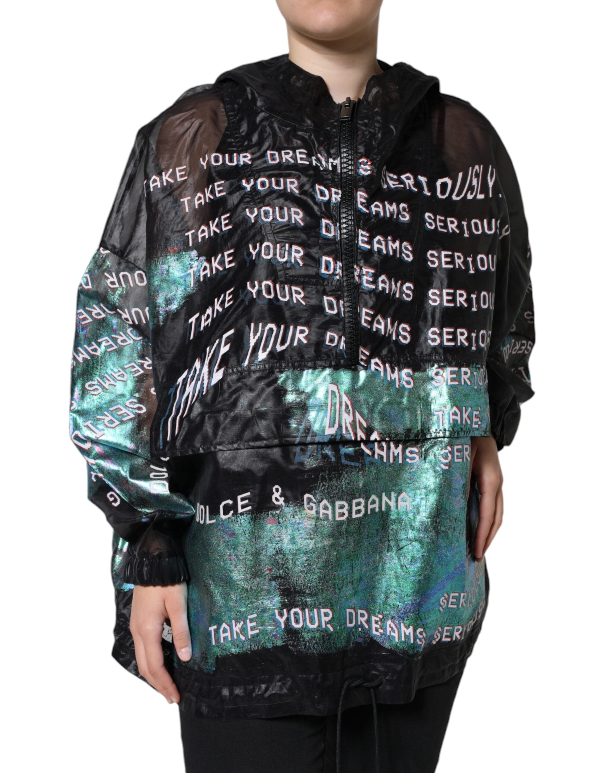 Dolce & Gabbana Multicolor Print Hooded Sweatshirt Sweater -   -  Dolce & Gabbana.