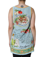 Dolce & Gabbana Multicolor Pasta Alla Norma Print Tank Top -   -  Dolce & Gabbana.
