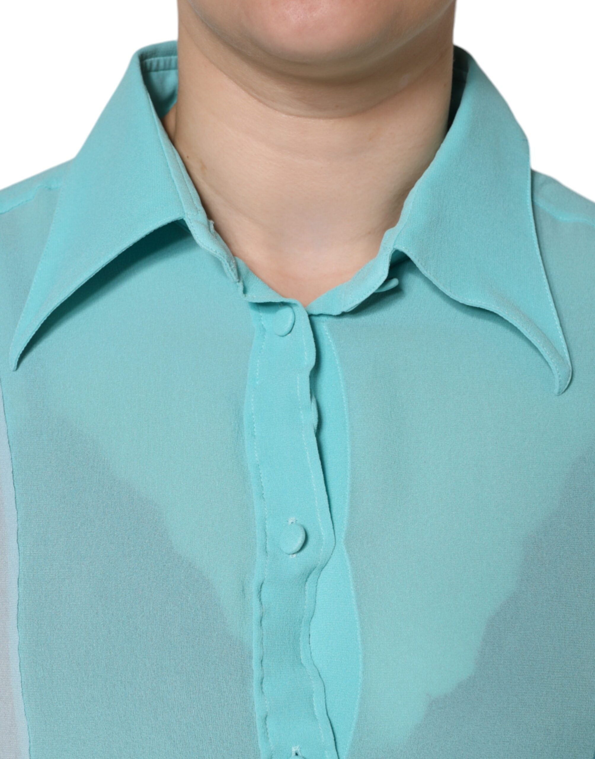 Dolce & Gabbana Multicolor Long Sleeve Button Blouse Top -   -  Dolce & Gabbana.