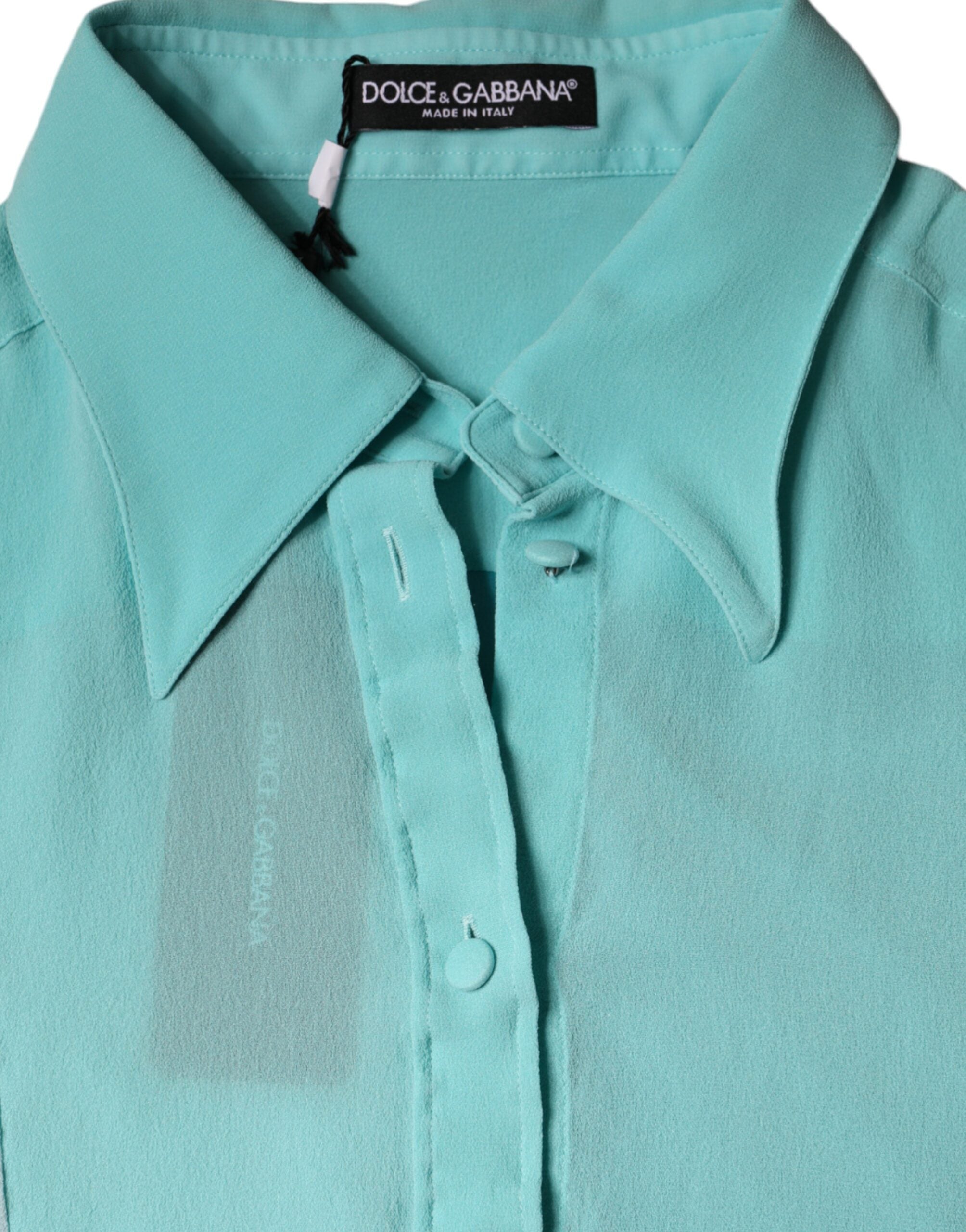 Dolce & Gabbana Multicolor Long Sleeve Button Blouse Top -   -  Dolce & Gabbana.