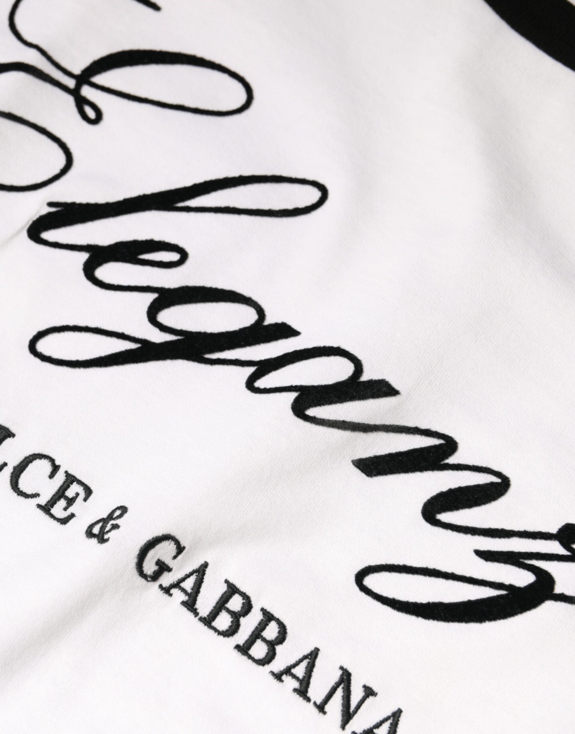 Dolce & Gabbana White Eleganza Print Cotton Short Sleeves T-shirt -   -  Dolce & Gabbana.