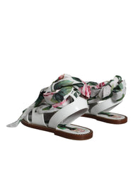 Dolce & Gabbana Multicolor Floral Print Ankle Wrap Sandals Shoes -   -  Dolce & Gabbana.