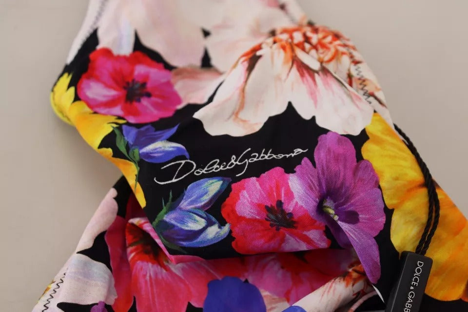 Dolce & Gabbana Black Floral Print Swimsuit Bikini Bottom Swimwear -   -  Dolce & Gabbana.