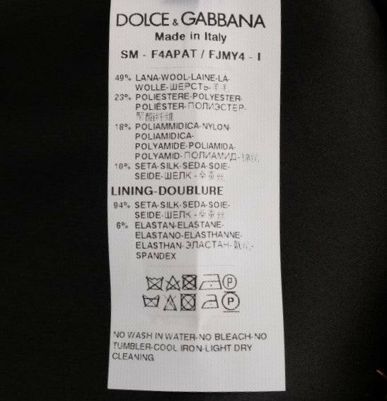 Dolce & Gabbana Gold Black Short Mini Skirt -   -  Dolce & Gabbana.