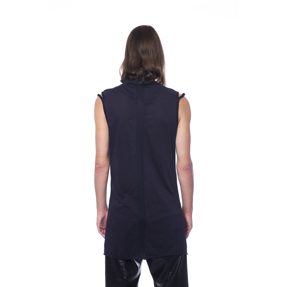 Nicolo Tonetto Black Cotton Men Tank Top -   -  Nicolo Tonetto.