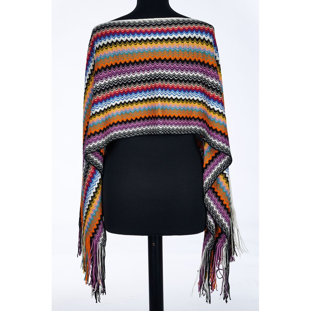 Missoni Multicolor Wool Women Poncho -   -  Missoni.