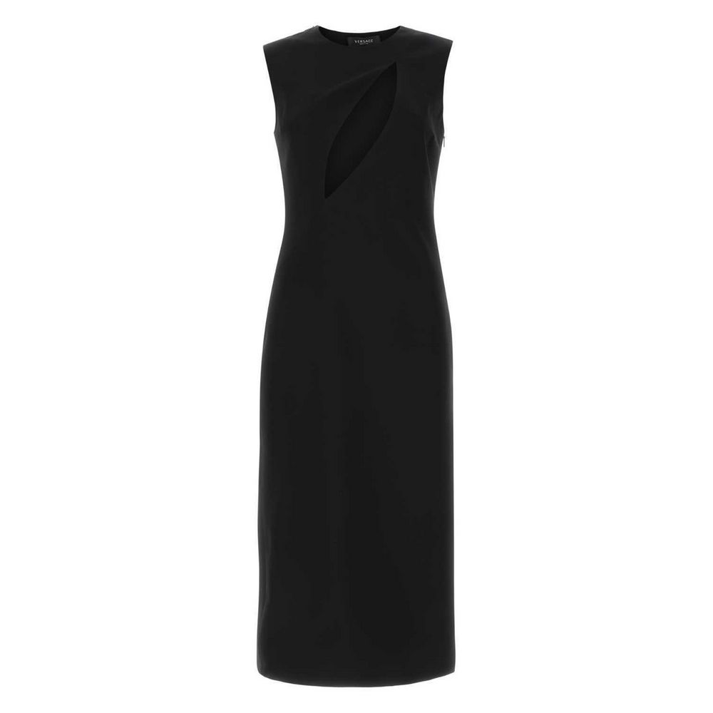 Versace Black Viscose Women Dress -   -  Versace.