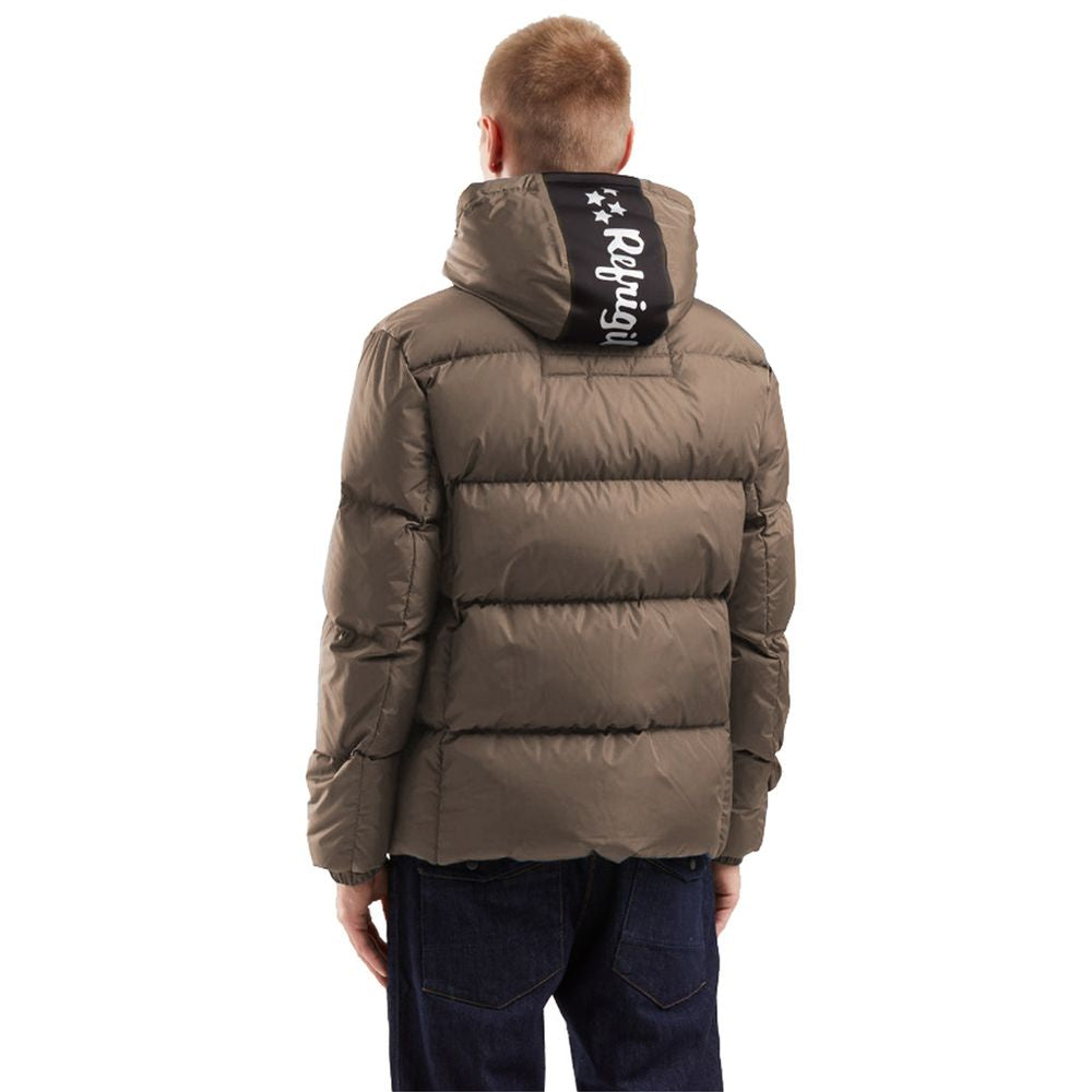 Refrigiwear Brown Nylon Men Jacket -   -  Refrigiwear.