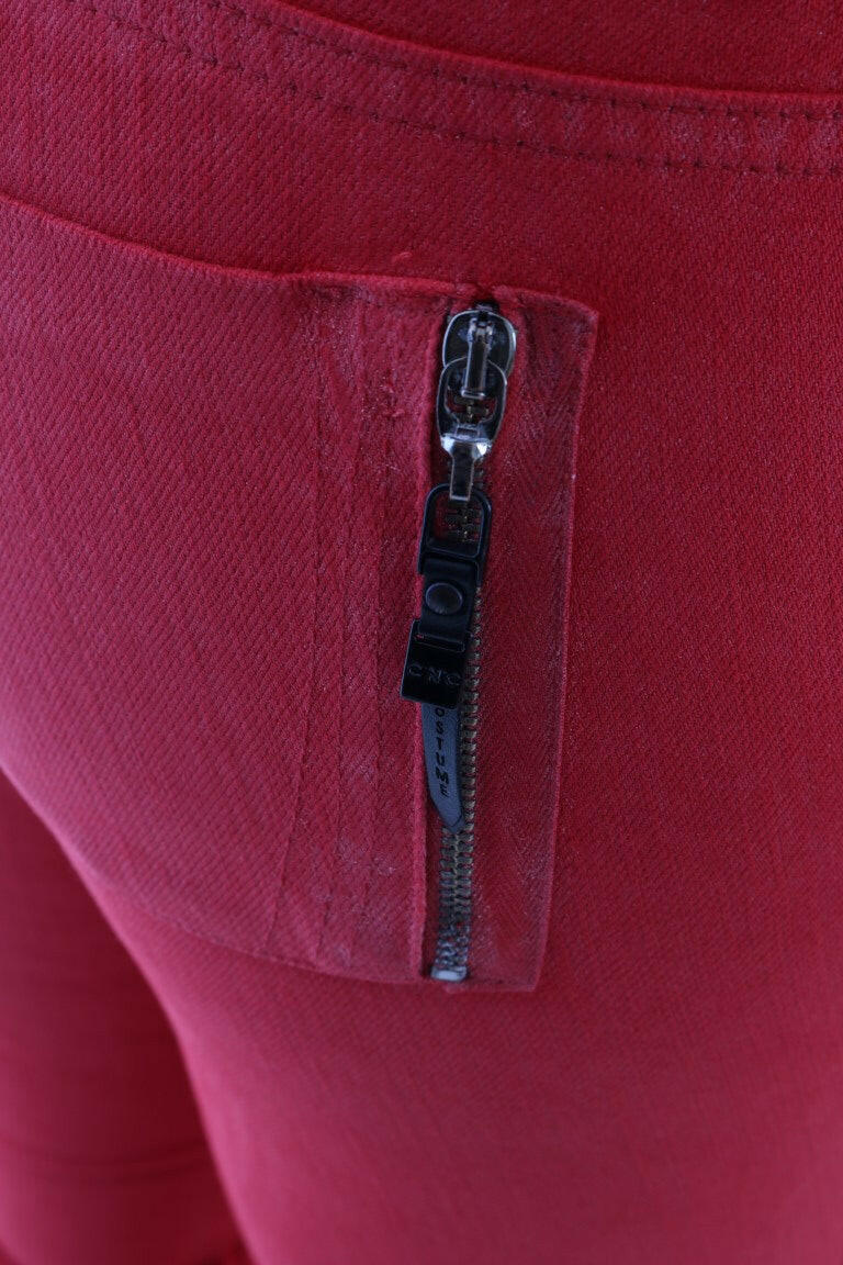 Costume National Red Cotton Stretch Slim Jeans -   -  Costume National.