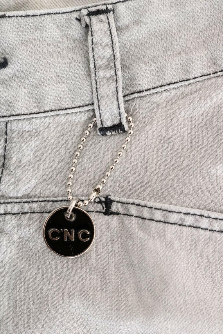 Costume National Gray Wash Cotton Slim Jeans -   -  Costume National.