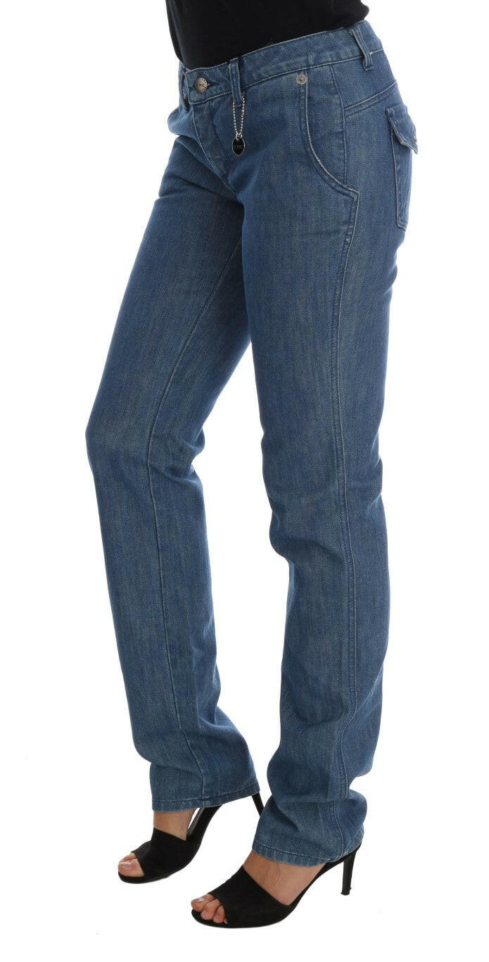 Costume National Blue Wash Cotton Slim Denim Jeans -   -  Costume National.