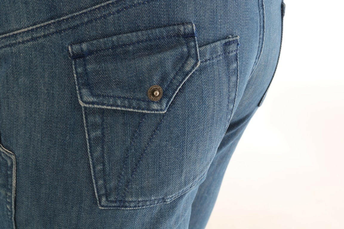 Costume National Blue Wash Cotton Slim Denim Jeans -   -  Costume National.