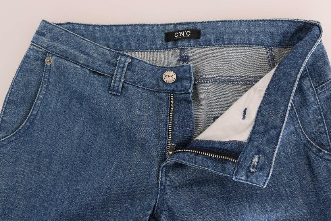Costume National Blue Wash Cotton Slim Denim Jeans -   -  Costume National.