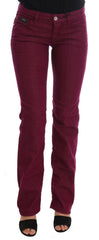 Costume National Red Wash Cotton Stretch Denim Jeans -   -  Costume National.