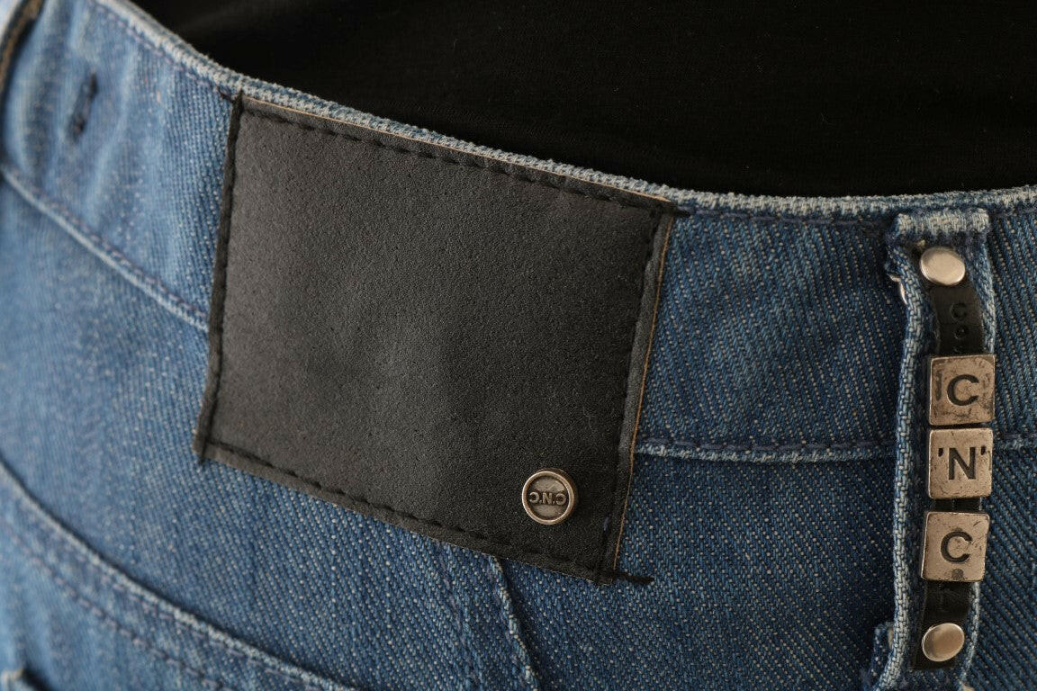 Costume National Blue Wash Cotton Boyfriend Fit Jeans -   -  Costume National.