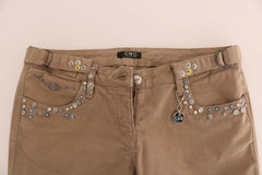 Costume National Beige Cotton Stretch Slim Fit Jeans -   -  Costume National.