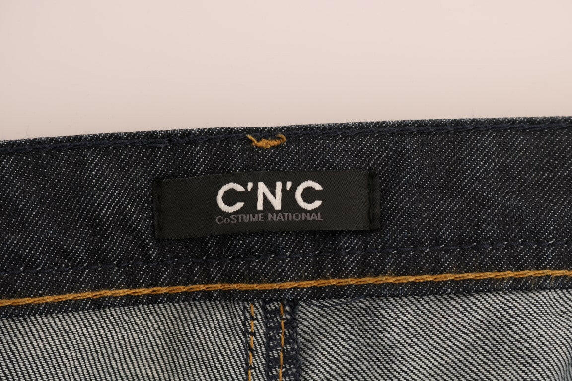 Costume National Dark Blue Cotton Classic Fit Jeans -   -  Costume National.