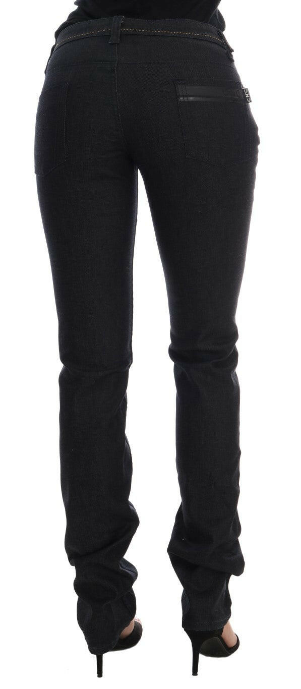 Costume National Blue Cotton Stretch Slim Fit Jeans -   -  Costume National.