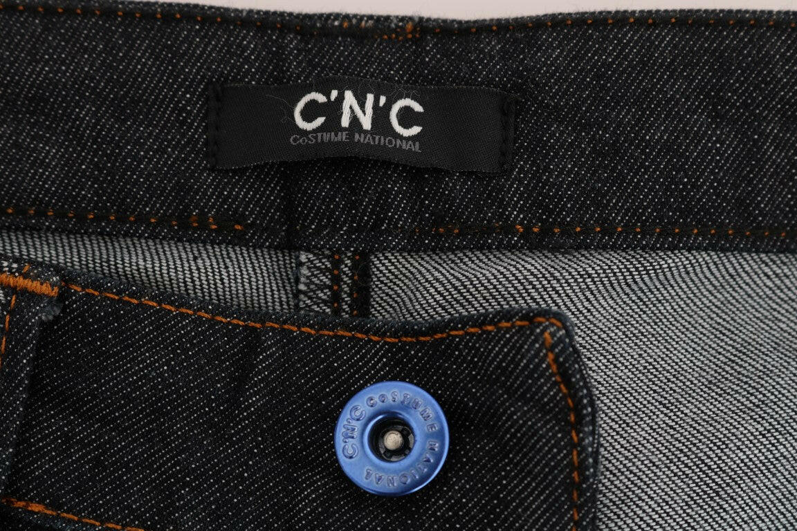 Costume National Blue Cotton Stretch Slim Fit Jeans -   -  Costume National.