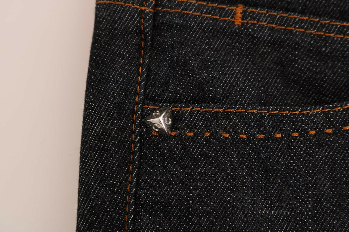Costume National Blue Cotton Stretch Slim Fit Jeans -   -  Costume National.