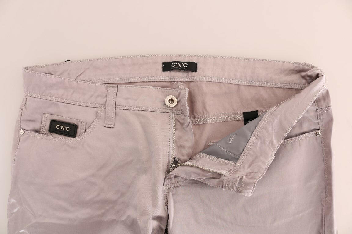 Costume National Beige Cotton Slim Fit Jeans -   -  Costume National.