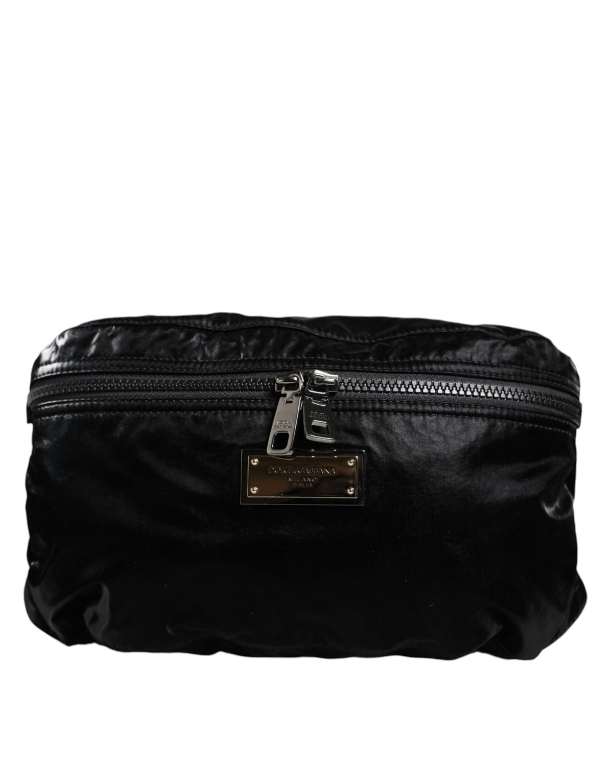 Dolce & Gabbana Black Nylon Fabric Belt Waist Fanny Pack Bag -  Luxury Belt Bag for Women -  Dolce & Gabbana.