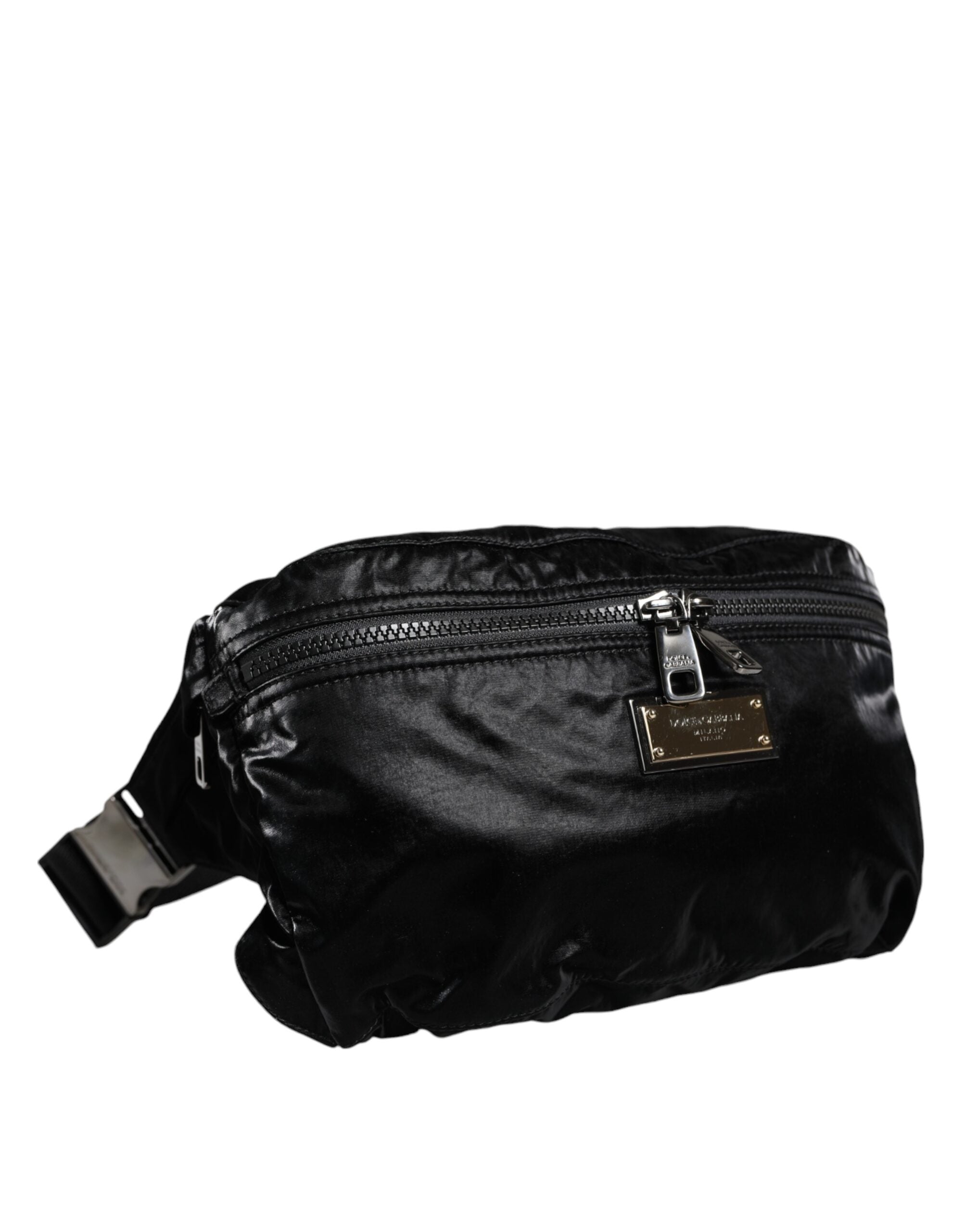Dolce & Gabbana Black Nylon Fabric Belt Waist Fanny Pack Bag -  Luxury Belt Bag for Women -  Dolce & Gabbana.