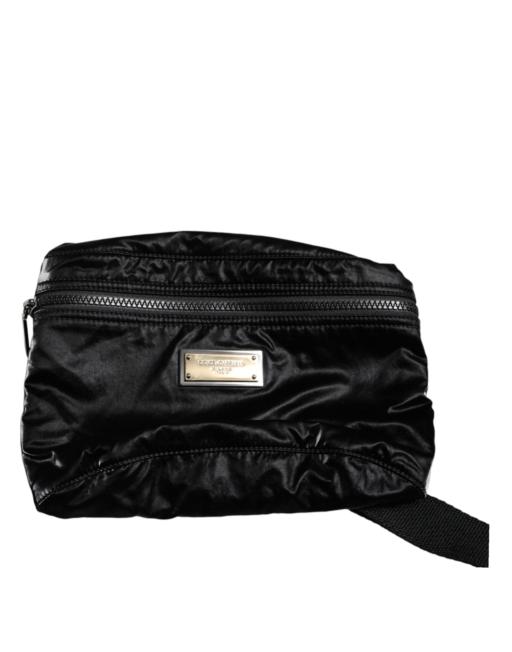 Dolce & Gabbana Black Nylon Fabric Belt Waist Fanny Pack Bag -  Luxury Belt Bag for Women -  Dolce & Gabbana.