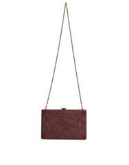 Dolce & Gabbana Maroon Leather Clutch Evening Crossbody Bag -  Luxury Clutch Bag for Women -  Dolce & Gabbana.