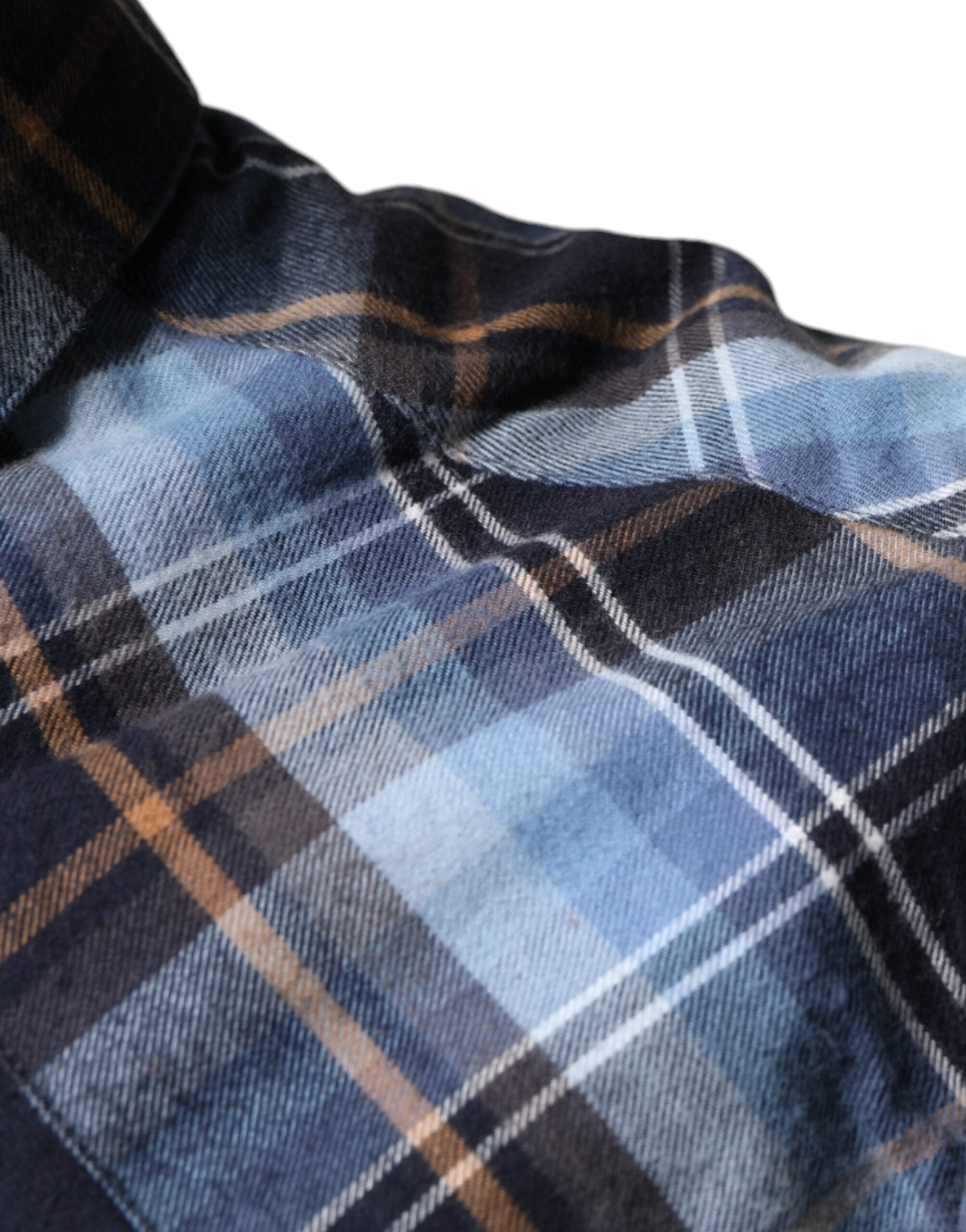 Dolce & Gabbana Multicolor Checkered Paradiso Patch Slim Fit Shirt -   -  Dolce & Gabbana.