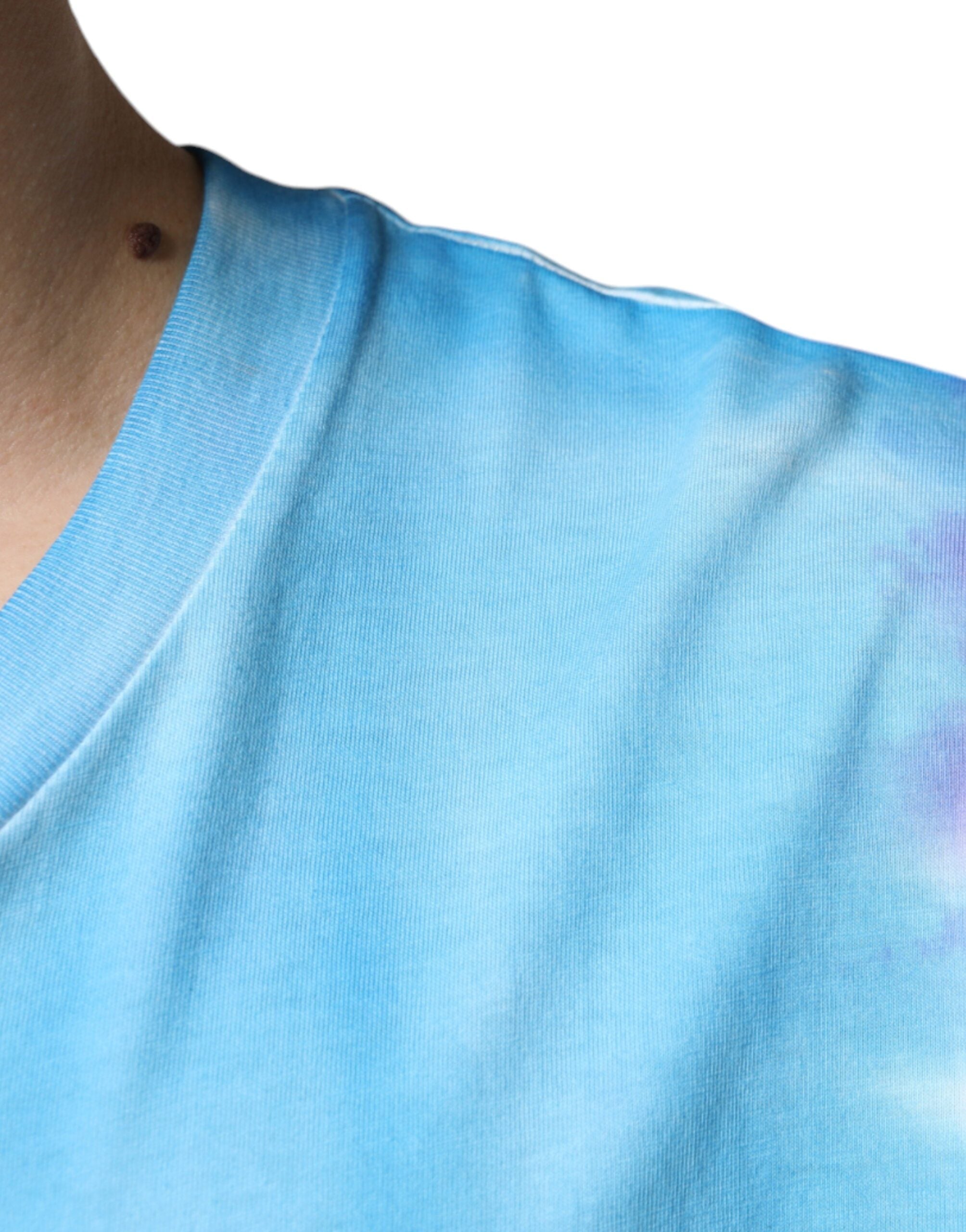 Dolce & Gabbana Multicolor Tie Dye Cotton Sleeveless T-shirt -   -  Dolce & Gabbana.