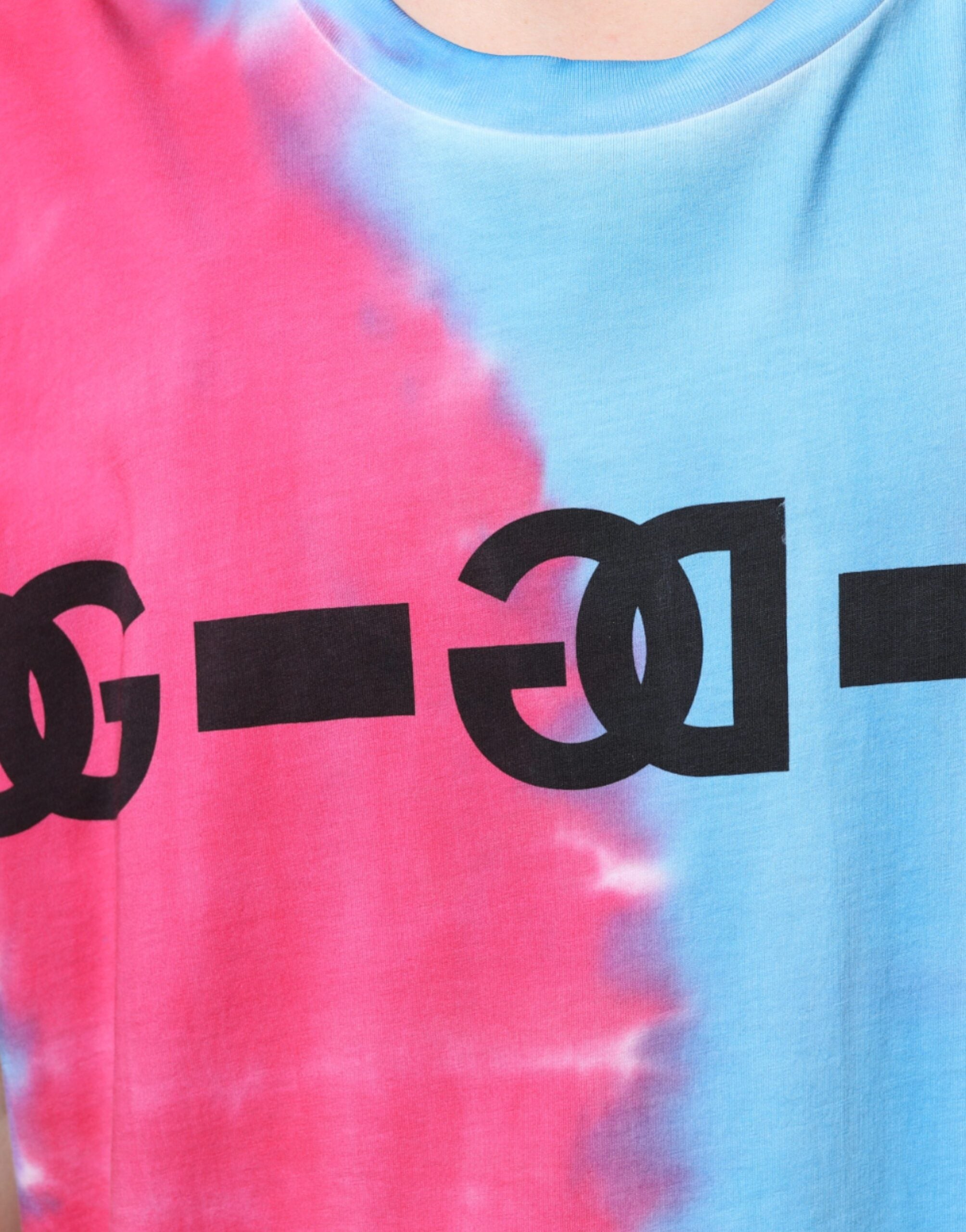 Dolce & Gabbana Multicolor Tie Dye Cotton Sleeveless T-shirt -   -  Dolce & Gabbana.