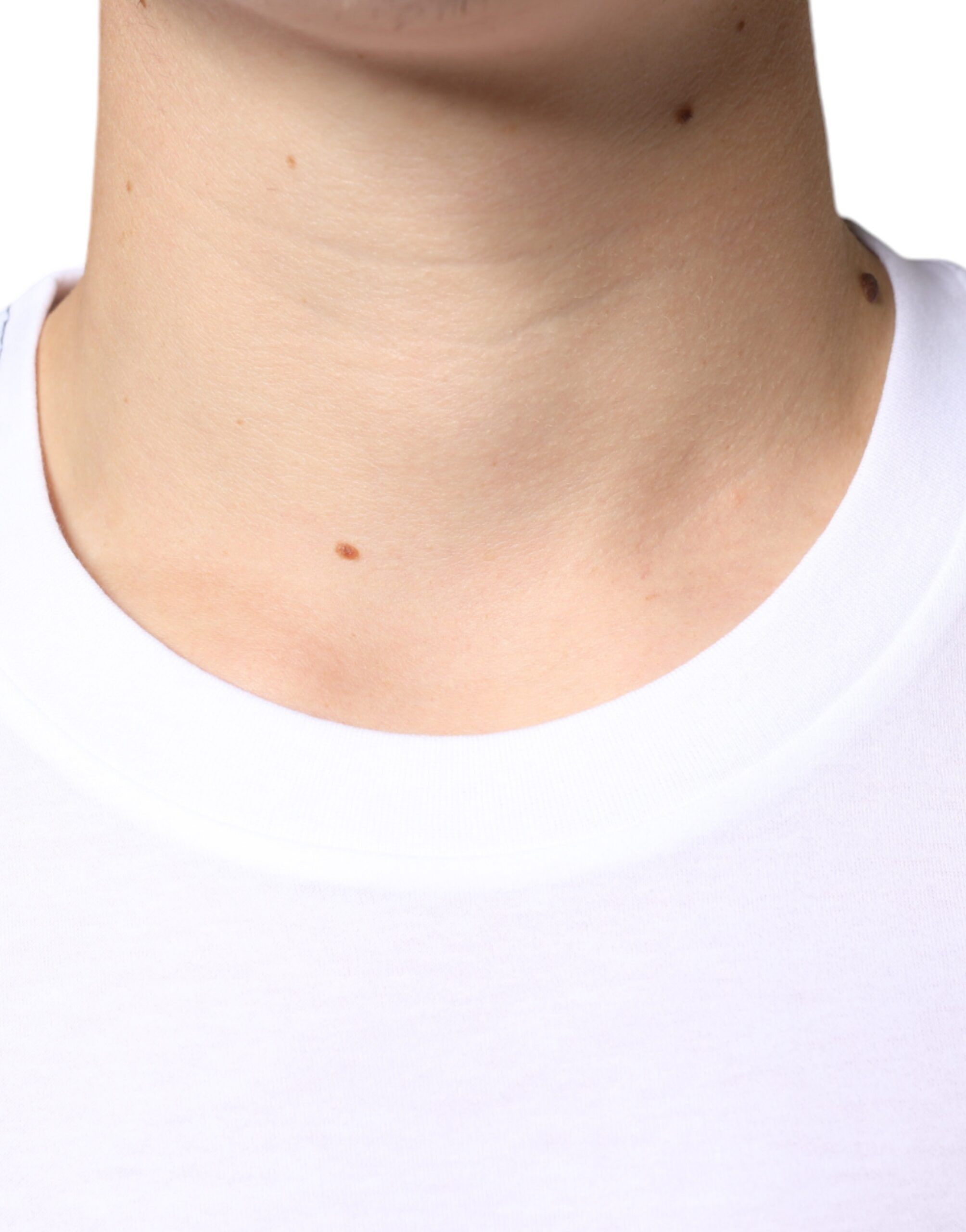 Dolce & Gabbana White Metal DG Logo Cotton Short Sleeves T-shirt -   -  Dolce & Gabbana.