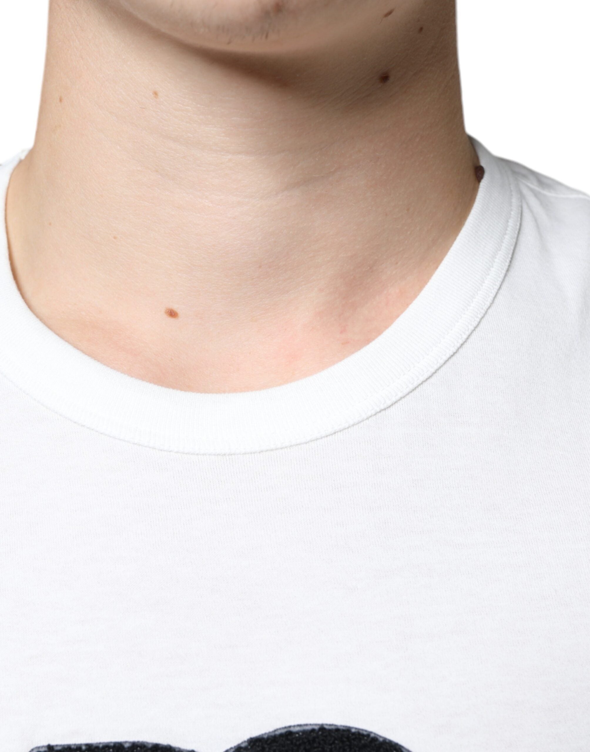 Dolce & Gabbana White Cotton DG Logo Print T-shirt -   -  Dolce & Gabbana.