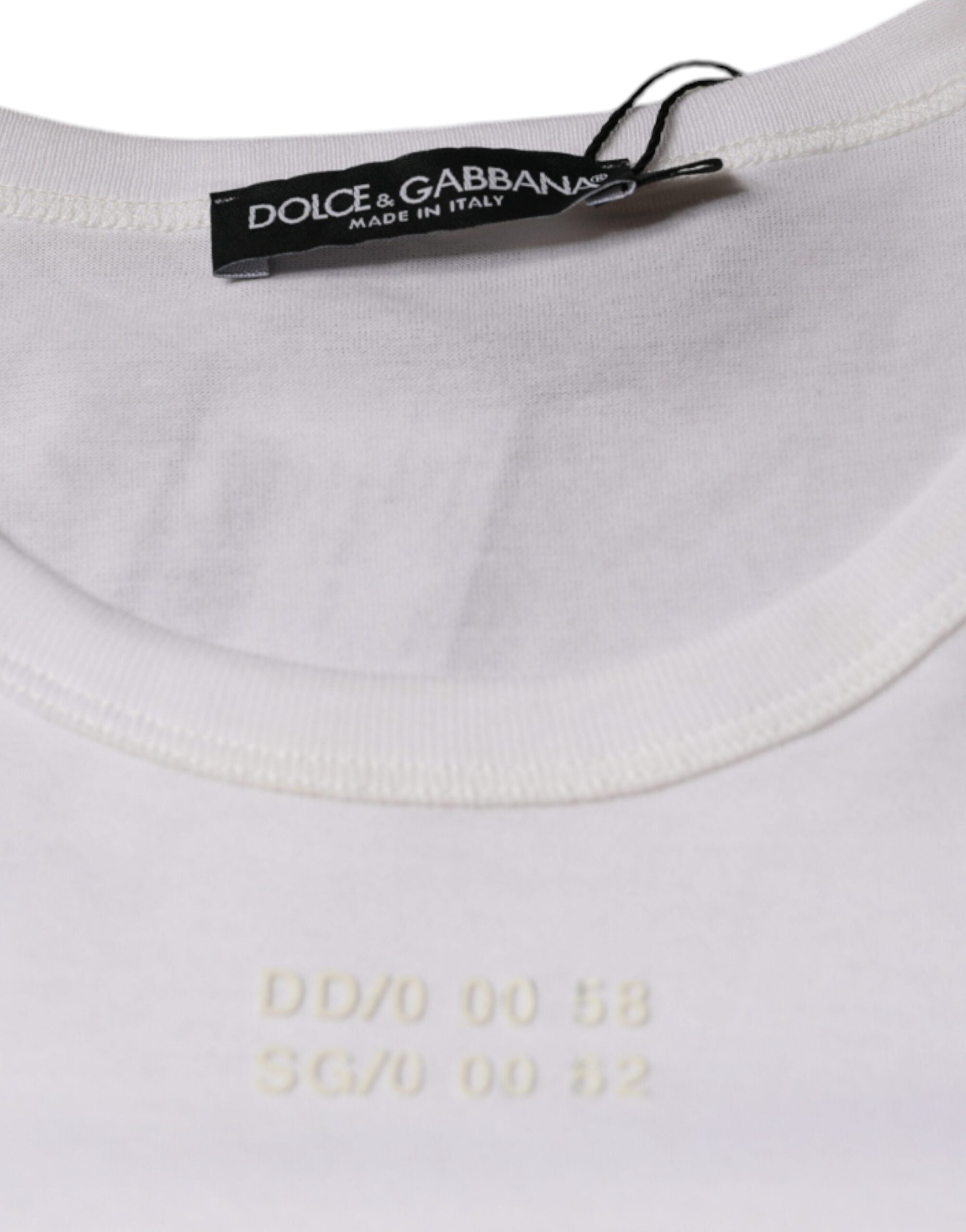 Dolce & Gabbana White Cotton Pocket Short Sleeves T-shirt -   -  Dolce & Gabbana.