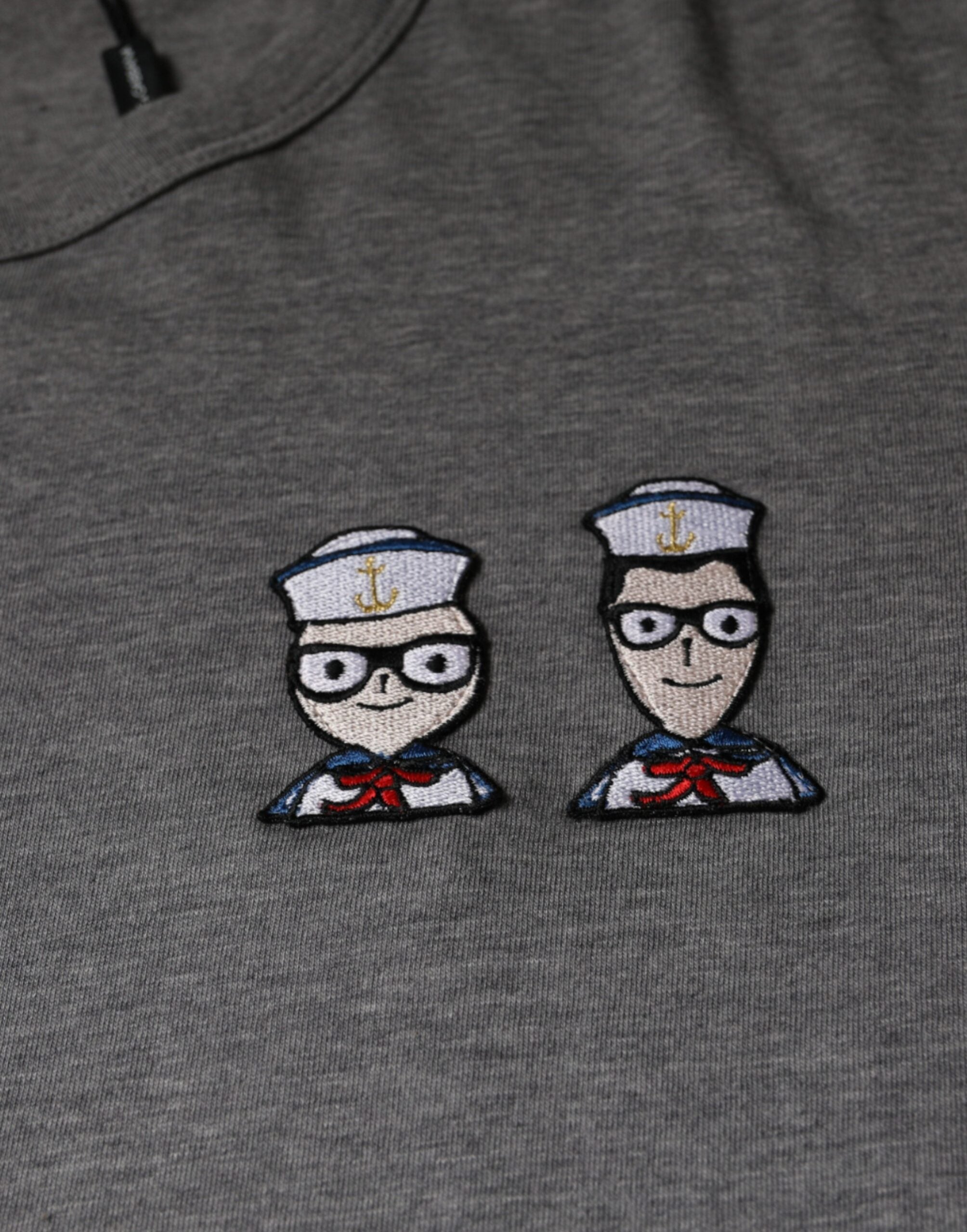 Dolce & Gabbana Gray Cotton #DGFamily Short Sleeves T-shirt -   -  Dolce & Gabbana.